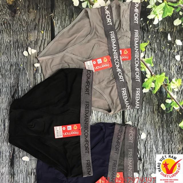 Quần lót nam Freeman - MS6046 - giá tem cty 65k -bán lẻ 44k -MS:6046cotton 4 chiều