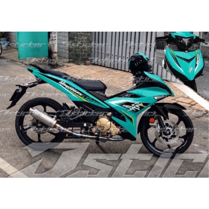 tem rời exciter 150 xanh ngọc hayabusa