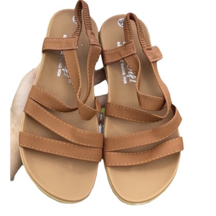 Giày sandal nữ đế bệt kiểu dây đan size 35-39