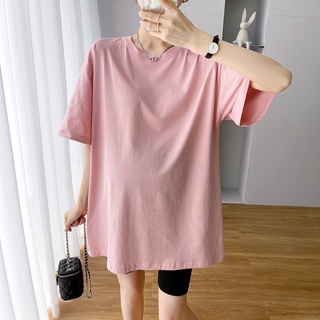 Áo Phông Bầu Form rộng Basic Màu Trắng, Đen, Be, Hồng, Xanh |  Chất cotton 100% co giãn thấm mồ hôi - Có size 40-80kg