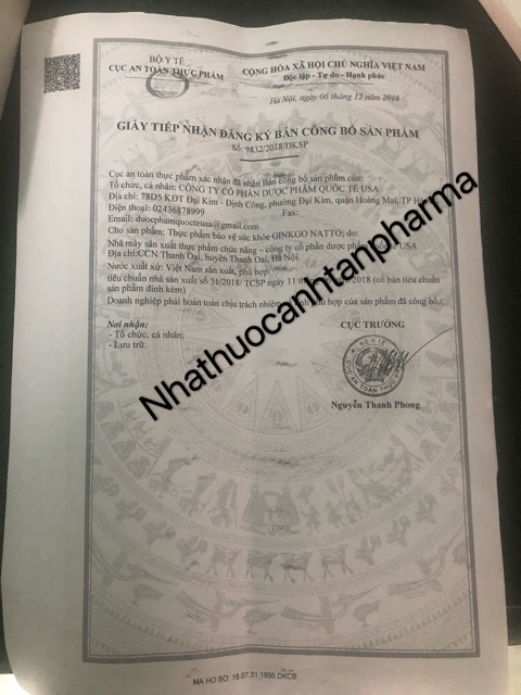 Viên Uống Bổ não Ginkgo Natto with Coenzyme Q10