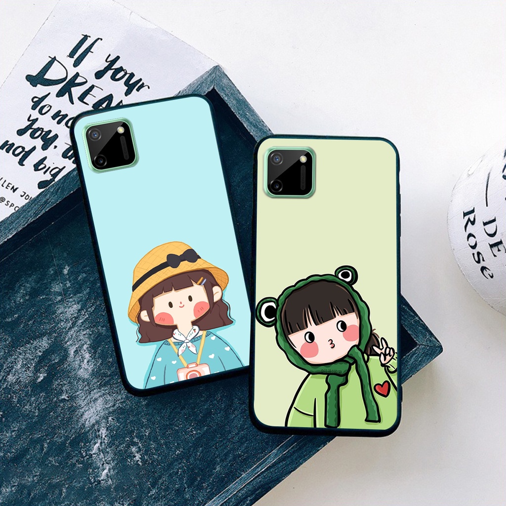 [HOT] ỐP LƯNG REALME C11 -REALME C20 MẪU ĐÔI CÔ GÁI CUTE ĐÁNG YÊU GIÁ RẺ