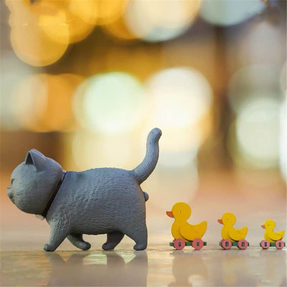 Mô Hình Mèo Hoạt Hình Đáng Yêu Trang Trí Tiểu Cảnh