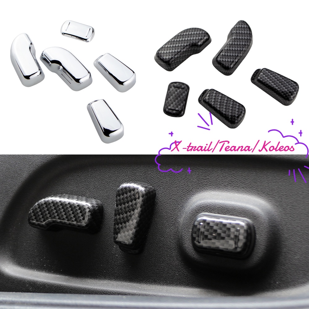 Bộ 5 Phụ Kiện Nút Công Tắc Điều Chỉnh Ghế Ngồi Xe Hơi Nissan X-Trail Teana Xtrail T32 Rogue For Renault Koleos 2014-2019+
