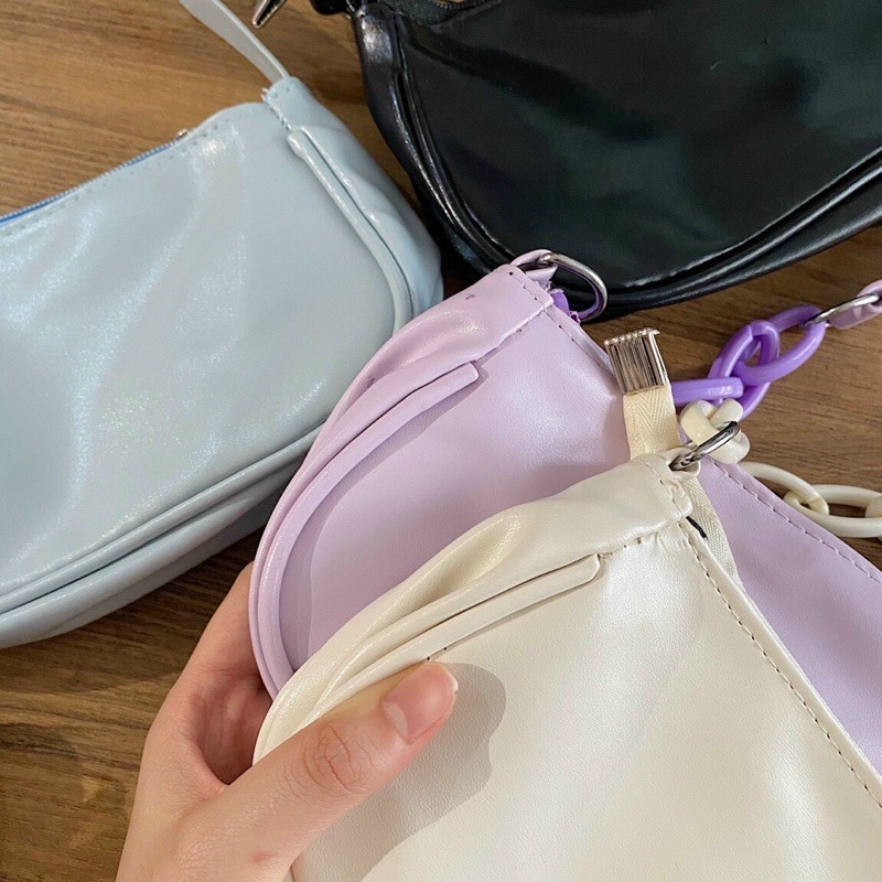 Túi Đeo chéo COLOR BAG hàng nhânp quảng châu chất vải mềm mịn đủ màu