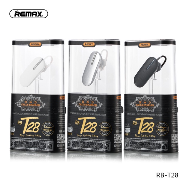 Tai nghe bluetooth remax t28 dòng 1 tai có micro chính hãng