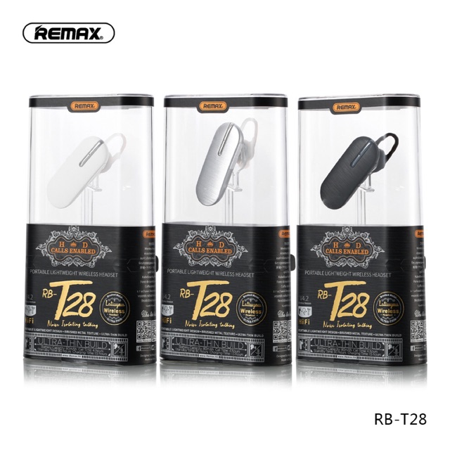 Tai nghe bluetooth remax t28 dòng 1 tai v4.2 chính hãng