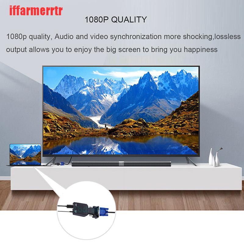 Bộ Chuyển Đổi Hdmi Cái Sang Vga Có Đầu Ra Âm Thanh Hỗ Trợ 1080p