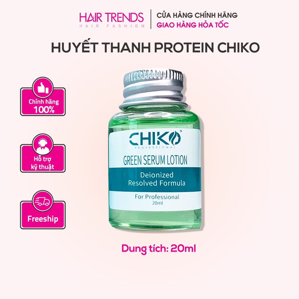 Huyết thanh protein siêu phục hồi tóc CHIKO chính hãng lẻ chai 20ml