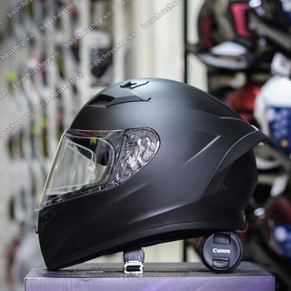 Mũ bảo hiểm Fullface Roc 1 - TRƠN [tặng pinlock chống sương]