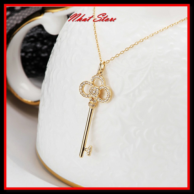 Vòng cổ hình chìa khoá đính đá, dây truyền nữ hottrend Nhat Store