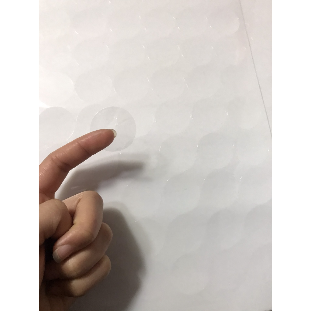 Combo 100 tem niêm phong nilon trong suốt 2cm,3cm,2.5cm,4cm