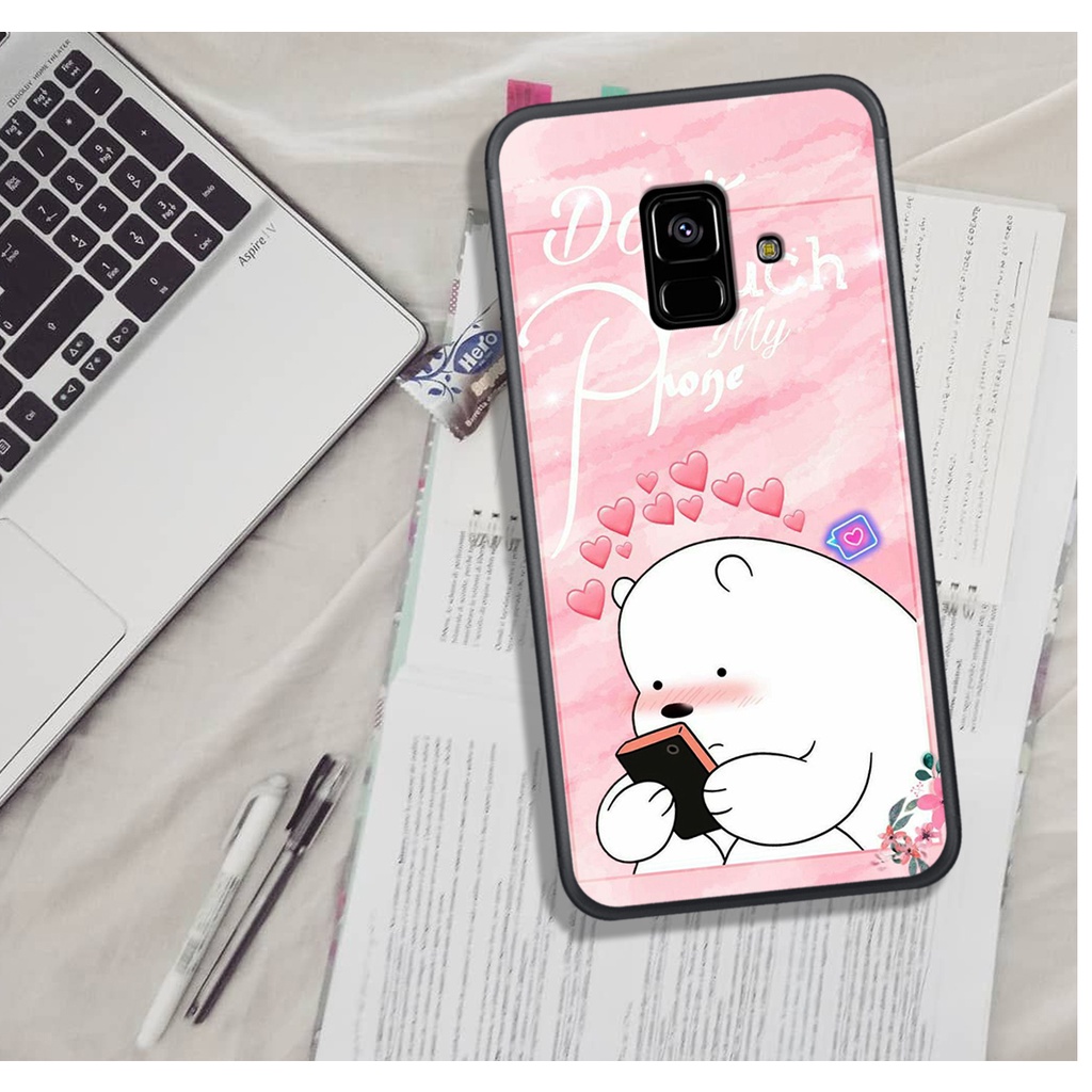 Ốp Lưng SamSung A5 2018/A8 2018/A6 2018/J6 2018/J6 Plus/A8 Plus . In Hình Gấu Bắc Cực Cute.