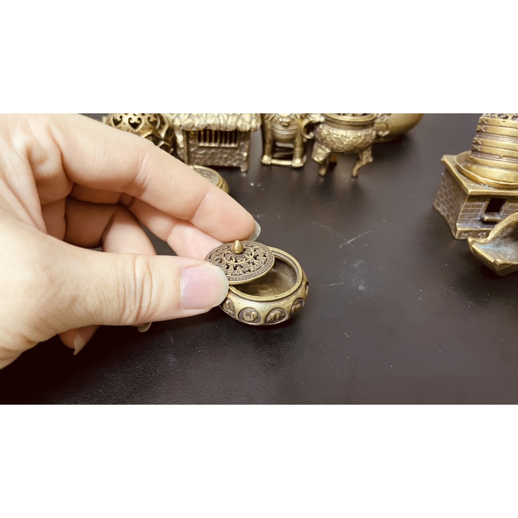 [TẶNG TRẦM NỤ] Lư Hương - Xông Trầm 12 Con Giáp Bằng Đồng Thau Nguyên Chất - Vật phẩm phong thuỷ