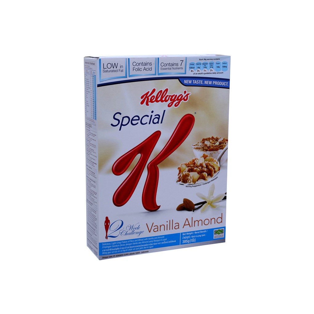 Ngũ cốc ăn sáng Kellogg's Special K Vanilla and Almonds 385g