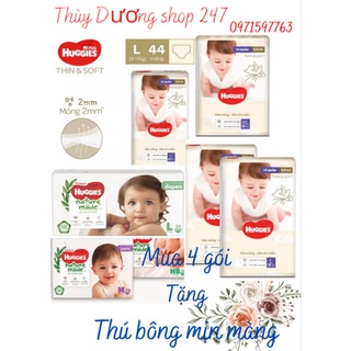 COMBO 2 BỊCH TÃ QUẦN HUGGIES THIN SOFT/ NATURE MADE SIZE L44/XL36/XL38