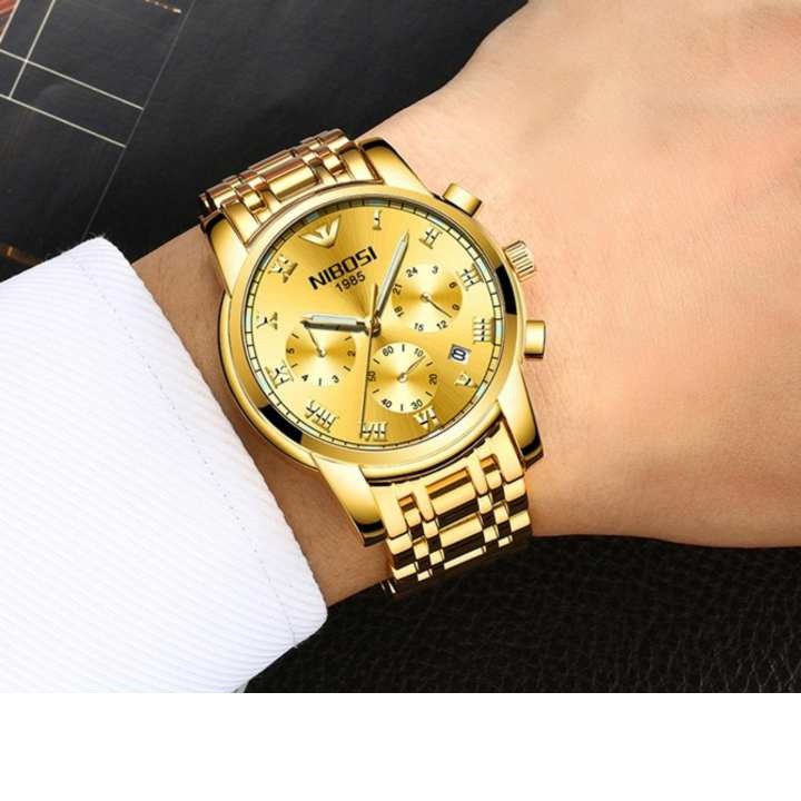 [GIÁ SỐC] ĐỒNG HỒ NAM NIBOSI 2301 (1985) DÂY THÉP ĐẶC CHẠY FULL 6KIM, THIẾT KẾ NAM TÍNH MẠNH MẼ - CHÍNH HÃNG (FULLBOX) | BigBuy360 - bigbuy360.vn