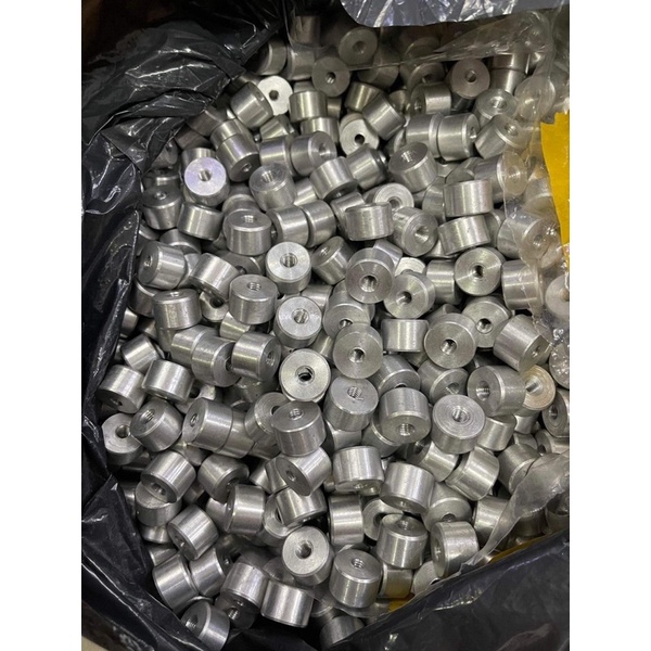 Cặp Gù inox chống rần rung Tay Lái  Kèm cục nhôm Đóng gù