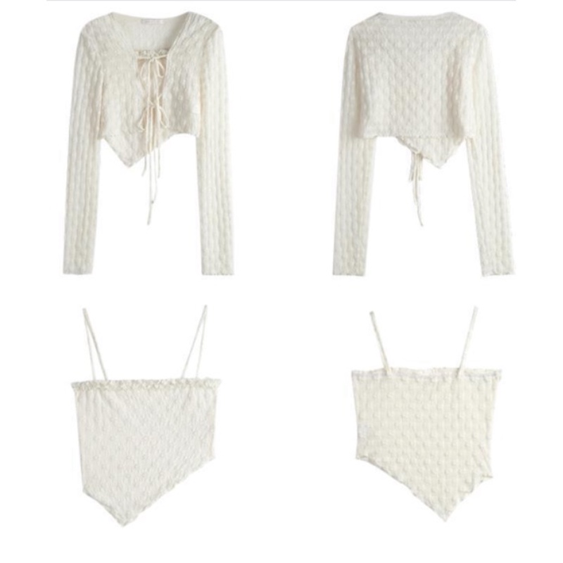 [MURIOKI] Áo Khoác Cardigan Dáng Ngắn Phong Cách Hàn Quốc Thời Trang Mới 2022 Cho Bé Gái