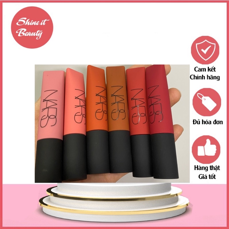 Son Nars Air Matte mới màu Pin up/ Surrender/ Morocco / Lose Control/ Thrust/ Power trip/ Dolce Vita