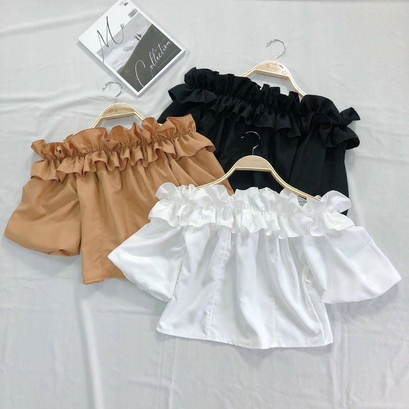 ÁO BẸT VAI BÈO 3 MÀU