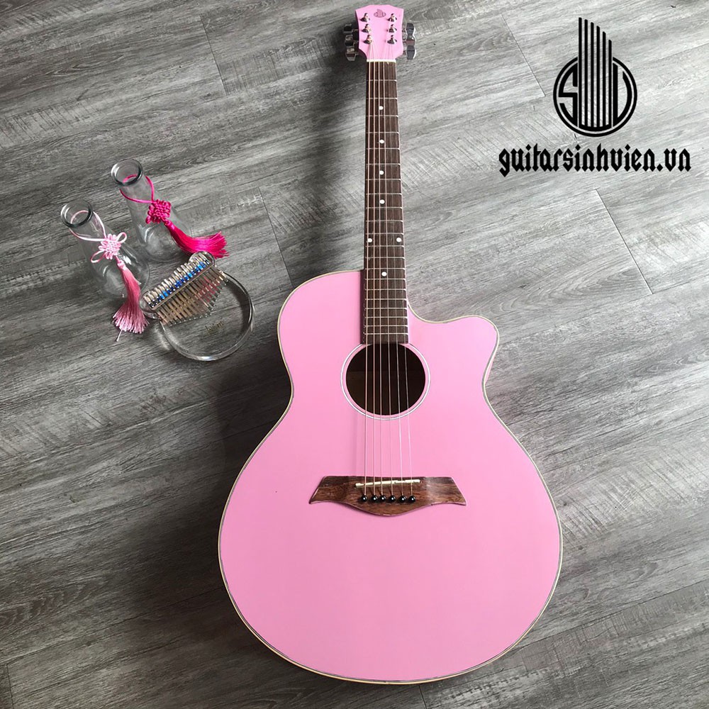 Đàn guitar acoustic màu có ty SV750A - Đàn cho người mới - Tặng 6 phụ kiện - Bảo hành 1 năm