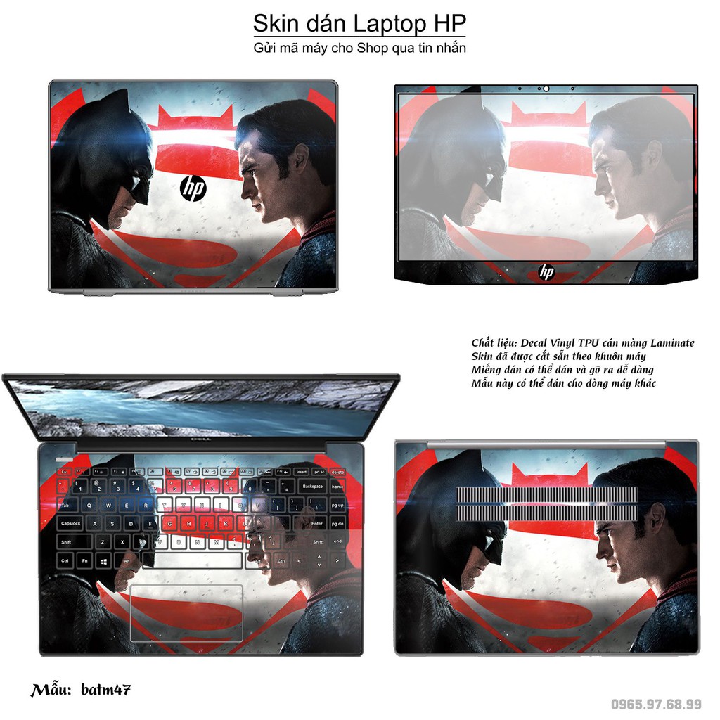 Skin dán Laptop HP in hình Người dơin _nhiều mẫu 2 (inbox mã máy cho Shop)