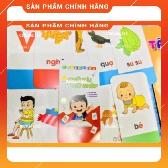 (⭐NEW⭐)Bộ flashcard thẻ học chữ cái, chữ số cho bé