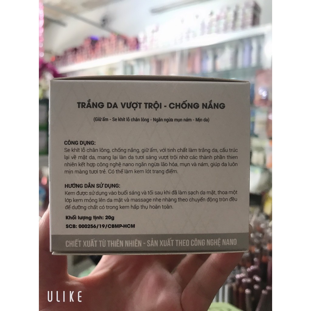 kem COLLAGEN THẢO DƯỢC trắng da vượt trội- chống nắng- giữ ẩm-ngăn ngừa mụn nám- mịn da 20g