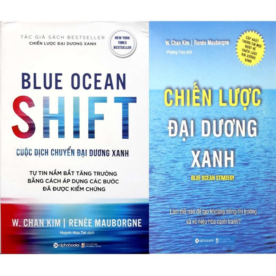 Sách - Combo Chiến Lược Đại Dương Xanh + Cuộc Dịch Chuyển Đại Dương Xanh - Tác giả WChan Kim, Renée Mauborgne