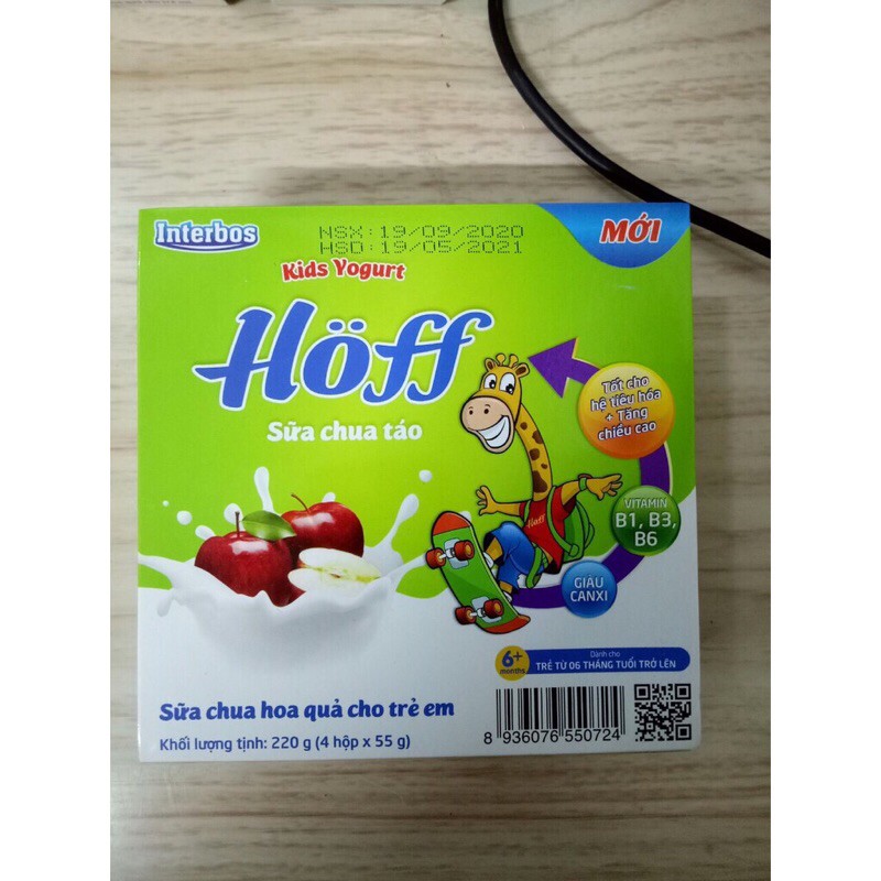Sữa chua Trẻ em Hoff(Lốc 4 hộp x 55g)