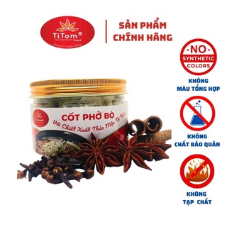 Gia vị nấu phở bò Titom Foods 250g, gói gia vị phở bò ngon, cốt phở bò chính hãng