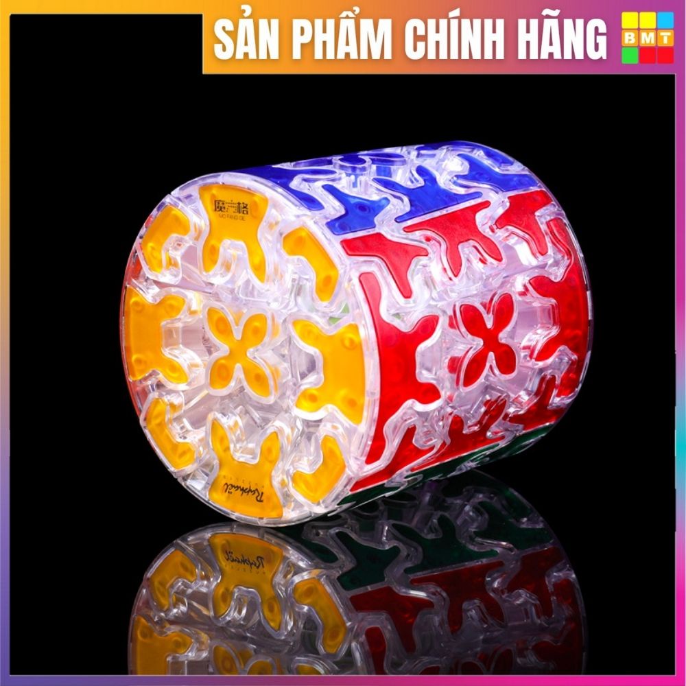 [Rubik biến thể] Qiyi Gear Cube Trong suốt, Transparent Cylinder, đồ chơi thông minh cho bé, trò chơi trí tuệ