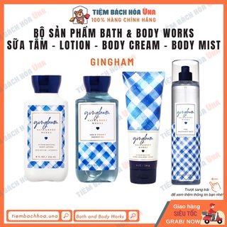 [Bill US] Gingham | Bộ Sản Phẩm sữa tắm dưỡng thể xịt thơm toàn thân Bath and Body Works (BBW)