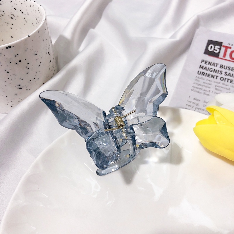 Kẹp Tóc Kim Loại Hình Bướm Cá Mập Hàn Quốc Cho Nữ