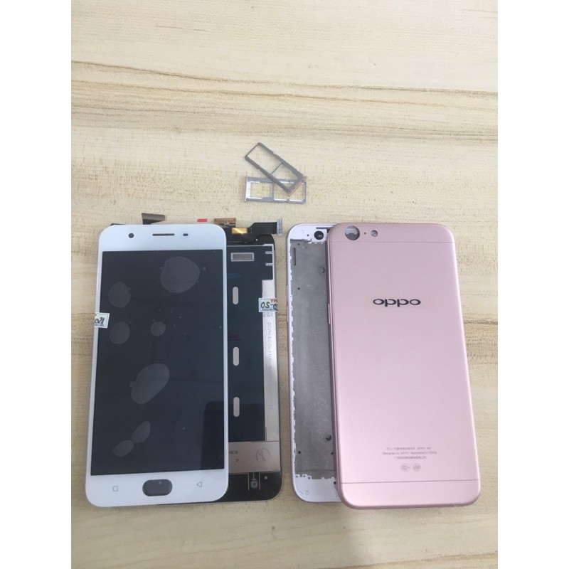 Combo Bộ Vỏ Sườn + Màn Hình Oppo F3 lite/ A57 Zin Hàng Cao Cấp Tặng Kèm Khay Sim