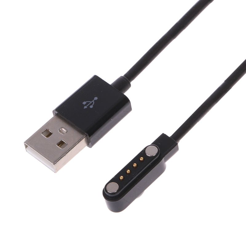 Đế sạc từ tính dây cáp USB 4 chấu dành cho đồng hồ thông minh KW88 KW18 GT88 G3