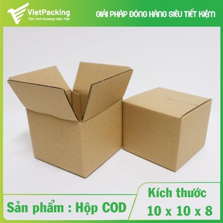 [GIÁ SẬP SÀN] 50 hộp carton 10x10x8 đựng mỹ phẩm
