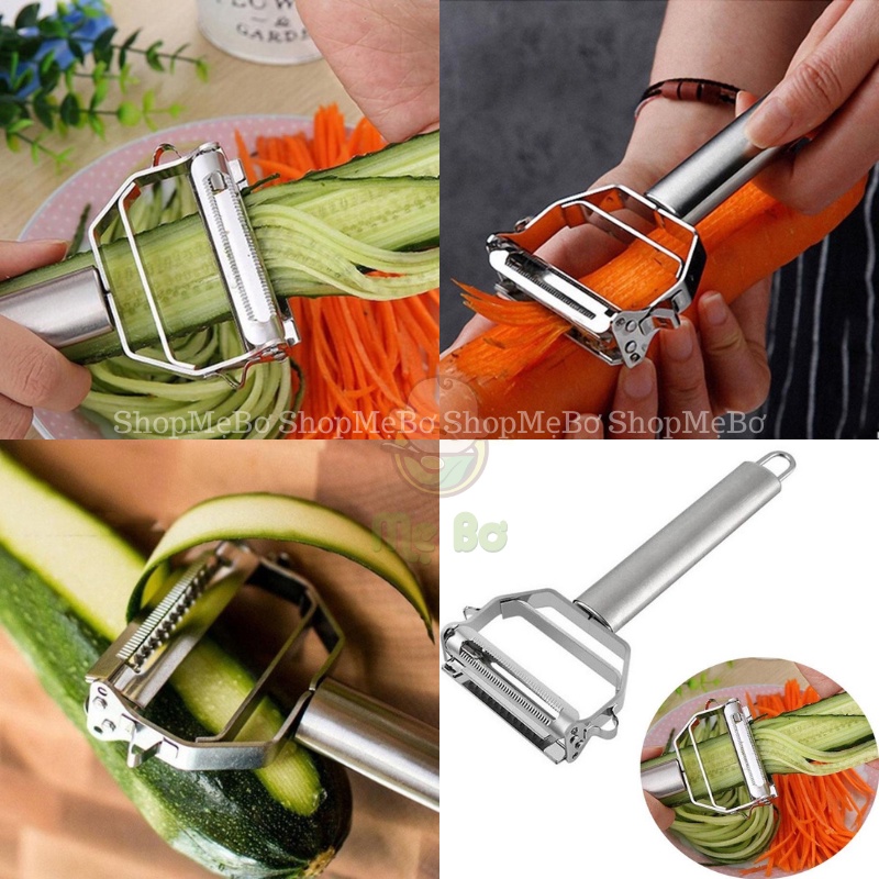 [Mẹ Bơ] Dao lượn sóng, nạo gọt vỏ làm đồ ăn dặm cho bé BLW (bé tập kỹ năng bốc đồ ăn)