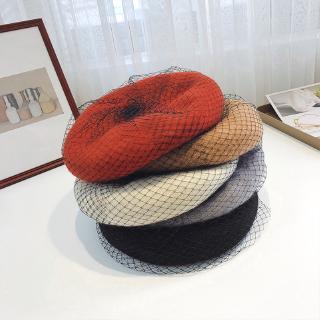 Classic Korean style mesh beret hat