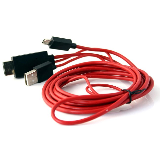 [Mã ELHACE giảm 4% đơn 300K] Cáp chuyển đổi MHL 11 pin Micro USB to HDMI Media adapter