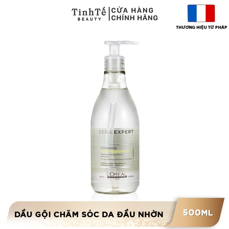 Dầu gội chăm sóc da đầu nhờn L'Oréal Professionnel Serie Expert Pure Resource 500ml