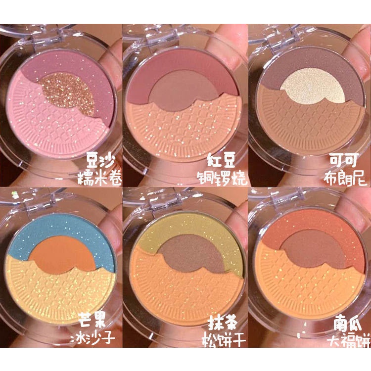 [Hàng mới về] Bảng phấn mắt VONGEE phối 3 màu tông ngọc trai nhũ lung linh