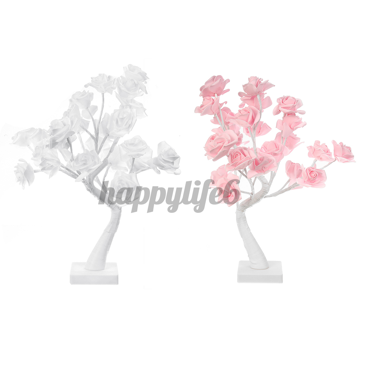 In Stock Battery Powered USB LED Rose Flower Fairy Tree Light Home Party Decoration Lamp