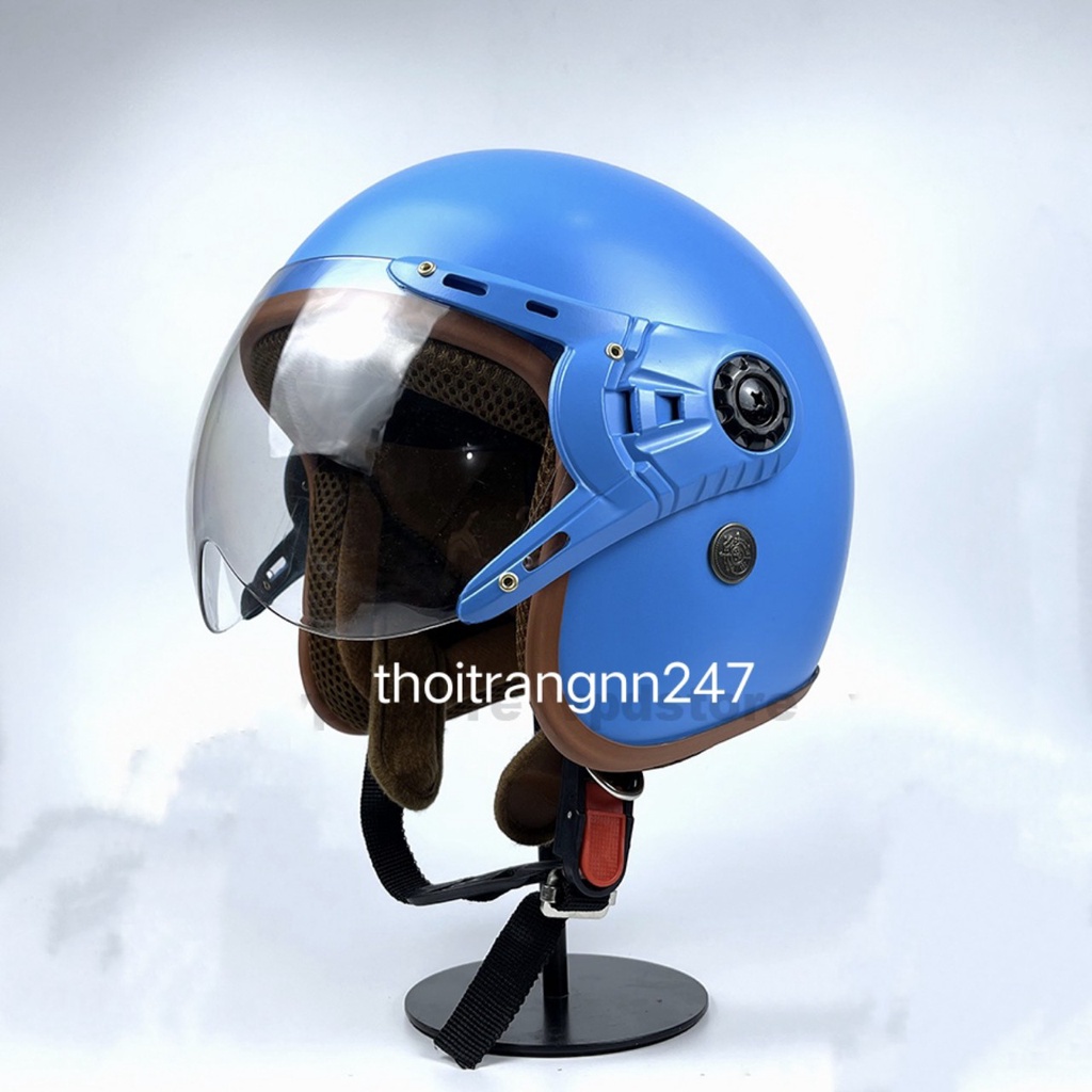 Nón Bảo Hiểm Chính Hãng 3/4 Kính Càng Chống Tia UV