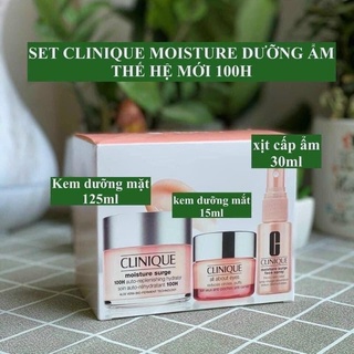 Set dưỡng da CLINIQUE moisture surge 100h auto replenishing hydrator