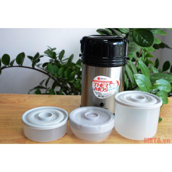 Bình Đựng Thức Ăn Giữ Nhiệt Elmich EL-3144 1800ml, Inox 304, Nhựa Cao Cấp