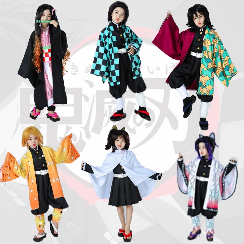Trang Phục Hóa Trang Nhân Vật Hoạt Hình Demon Slayer Nezuko Tanjirou 110-150cm