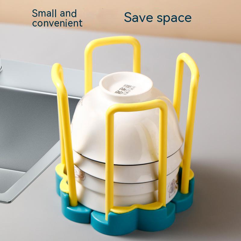 Giá Nhựa Úp Chén Đĩa Ráo Nước Có Thể Thu Gọn Tiện Dụng Cho Nhà Bếp