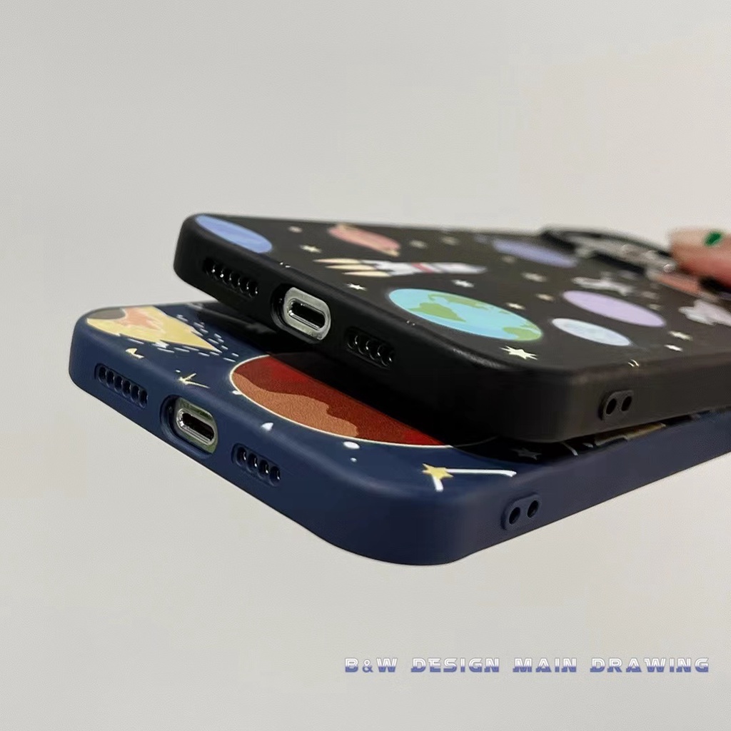 Ốp Điện Thoại Silicone Mềm Chống Sốc Họa Tiết Phi Hành Gia Cho iPhone 13 12 11 Pro MAX XR IX XS MAX i7 i8 Plus
